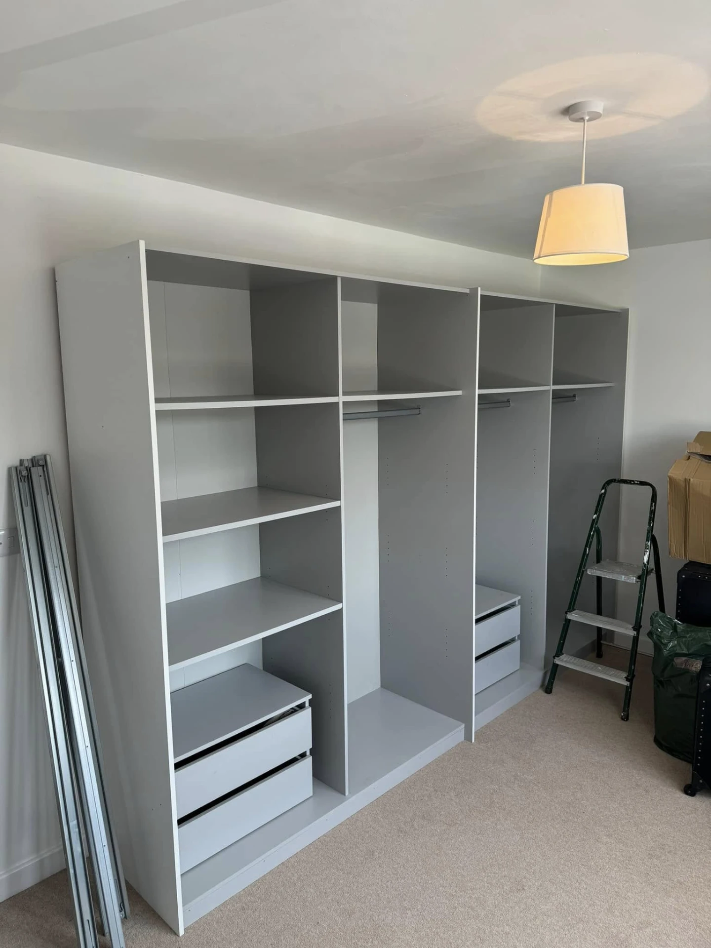 Custom fitted wardrobe completed by Jack Handyman in Aylesbury